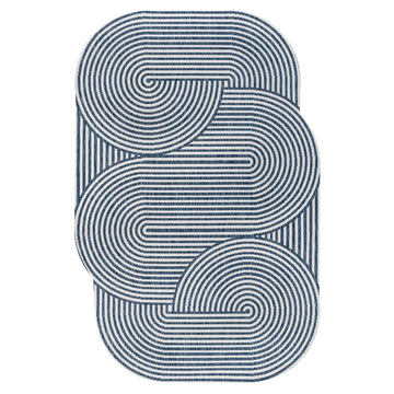 Margot Modern Geometric Arch Stripe Area Rug